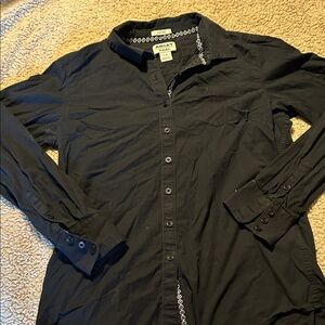 Ariat Black Long Sleeve Button-Up with Decorative Trim